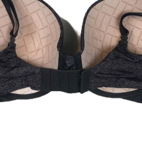 Victoria's Secret 34DD Perfect Shape Black Bra Lined Underwire Adjustable Straps - Picture 6 of 10
